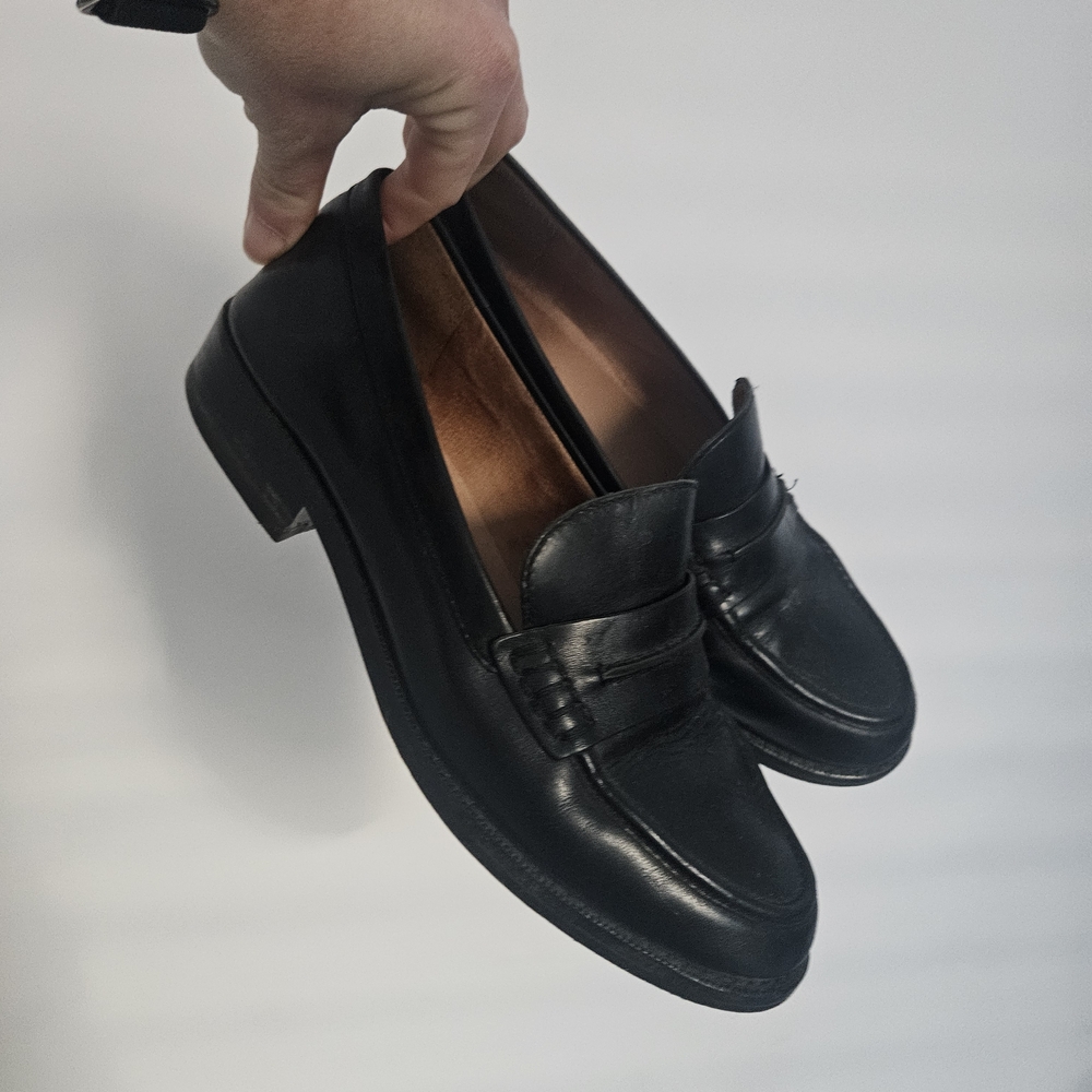 Madewell Black Leather Loafers